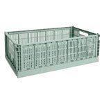 HAY Colour Crate kori, XL, kierrätysmuovi, sage green, tuotekuva
