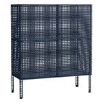 HAY Perforated floor cabinet, medium, steel blue, product image