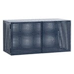 HAY Perforated, väggskåp, litet, stålblå, produktbild
