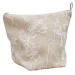 Saana ja Olli Mielenmaisemia cosmetic bag, beige - white