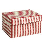 HAY Maxim Stripe laatikko, L, punainen - hiekka