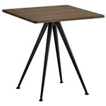 HAY Pyramid Café table 21, 70 x 70 cm, black - smoked oak