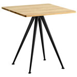 HAY Pyramid café table 21, 70 x 70 cm, black - matt lacquered oak, product image