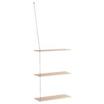 Woud Stedge 2.0 add-on shelf 60 cm, white pigmented lacquered oak