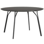 Woud Tree dining table, round 120 cm, black