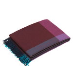 Vitra Colour Block blanket, blue - bordeaux, product image