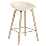 HAY About A Stool AAS32, 65 cm, soaped oak - cream white