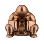 Alessi Fermaporta Dédé, marrone metallizzato
