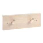 Iris Hantverk Rack mit 2 Haken, Birke, produktbild