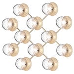 Nuura Liila 12 wall/ceiling lamp, gold - optic clear