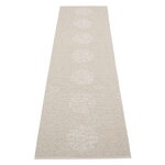 Pappelina Vera 2.0 rug, 70 x 280 cm, linen - stone metallic
