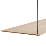 Woud Stedge 2.0 add-on shelf 80 cm, white pigmented lacquered oak