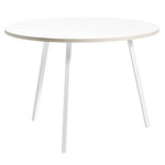 HAY Loop Stand pyöreä pöytä 105 cm, valkoinen