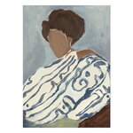 Paper Collective Blue Curls juliste, tuotekuva