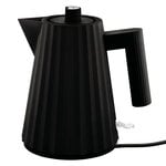 Alessi Plissé electric kettle 1 L, black