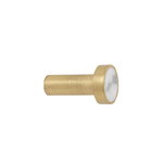 Ferm Living Hook ripustin, pieni, messinki - valkoinen marmori