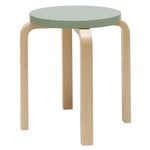 Artek Aalto stool E60, green - birch, product image