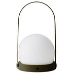 Menu Carrie LED table lamp, olive