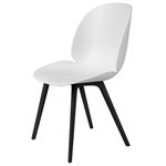 GUBI Beetle chair, plastic edition, black - soft white
