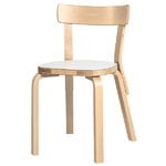 Artek Aalto chair 69, white laminate