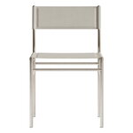 FORMARKIVET Ferra chair, steel - warm grey leather, product image