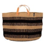 Mifuko Pamba floor basket, XXL, black - brown, product image