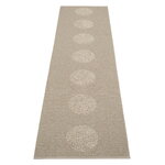 Pappelina Vera 2.0 rug, 70 x 280 cm, dark linen - linen metallic