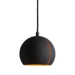 Woud Gap pendant, round, black