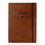 Laine Publishing Knitter’s Year 2026 weekly planner, brown, product image