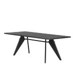 Vitra Em Table 200 x 90 cm, asphalt - musta