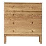 Stolab Prio chest of drawers, high, oiled oak