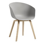 HAY About A Chair AAC22, concrete grey - rovere