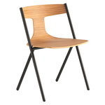 Viccarbe Quadra chair, black - matt oak, product image