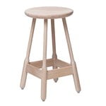 Massproductions Albert bar stool, white oiled oak
