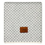 Langø Drops blanket, wool, light grey-white