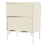 Montana Furniture Comodino Drift, gambe Snow - 150 Vanilla