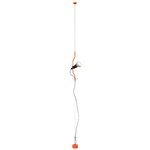 Flos Parentesi 50 floor lamp, orange, dimmable