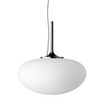 GUBI Lampada a sospensione Stemlite, 38 cm, cromo nero