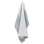 Lapuan Kankurit Terva giant towel, white - multi - linen - aspen green