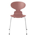 Fritz Hansen Ant chair 3101, wild rose ash - chrome