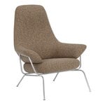 Hem Hai poltrona lounge, acciaio inox spazzolato - Sawdust, vista 1