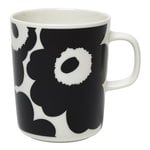 Marimekko Oiva - Unikko mug 2,5 dl, white - black