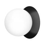 Nuura Liila 1 wall/ceiling lamp, medium, black - opal white