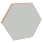 Kotonadesign Magnettafel, sechseckig, 52,5 cm, Hellgrau