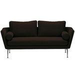 Vitra Suita sohva, 2-istuttava, basic dark - musta/ruskea 
