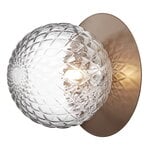 Nuura Lampada da parete/soffitto Liila 1, grande, bronzo scuro - trasp