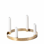 ferm LIVING Circle candleholder, small, brass