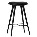 Mater High Stool, 74 cm, black stained beech