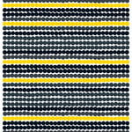Marimekko Räsymatto fabric, black-yellow