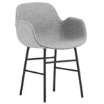 Normann Copenhagen Form käsinojallinen tuoli, musta teräs - Synergy 16